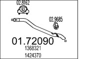 01.72090 Výfuková trubka MTS