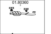 01.80360 Střední tlumič výfuku MTS