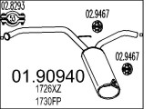 01.90940 Zadní tlumič výfuku MTS