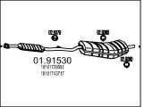 01.91530 Zadní tlumič výfuku MTS