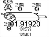 01.91920 Zadní tlumič výfuku MTS