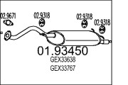 01.93450 Zadní tlumič výfuku MTS