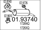 01.93740 Zadní tlumič výfuku MTS