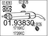 01.93830 Zadní tlumič výfuku MTS