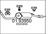 01.93950 Zadní tlumič výfuku MTS