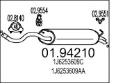 01.94210 Zadní tlumič výfuku MTS