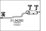 01.94260 Zadní tlumič výfuku MTS