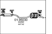 01.95030 Zadní tlumič výfuku MTS