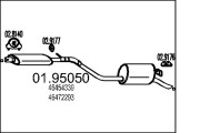 01.95050 Zadní tlumič výfuku MTS