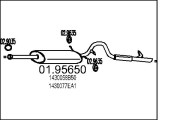 01.95650 Zadní tlumič výfuku MTS