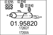 01.95820 Zadní tlumič výfuku MTS