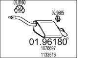 01.96180 Zadní tlumič výfuku MTS