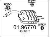 01.96770 Zadní tlumič výfuku MTS