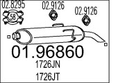 01.96860 Zadní tlumič výfuku MTS