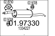 01.97330 Zadní tlumič výfuku MTS