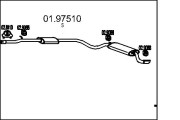 01.97510 Zadní tlumič výfuku MTS