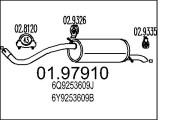 01.97910 Zadní tlumič výfuku MTS