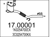 17.00001 Filtr pevnych castic, vyfukovy system MTS