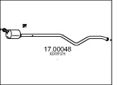 17.00048 Filtr pevnych castic, vyfukovy system MTS