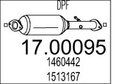 17.00095 Filtr pevnych castic, vyfukovy system MTS