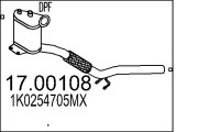 17.00108 Filtr pevnych castic, vyfukovy system MTS