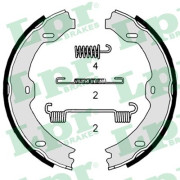 09020K Sada brzdových čelistí, parkovací brzda LPR