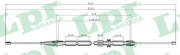 C0263B Tažné lanko, parkovací brzda LPR