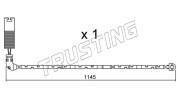 SU.296 Vystrazny kontakt, opotrebeni oblozeni TRUSTING