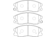 BP-1012 Sada brzdových destiček, kotoučová brzda KAVO PARTS