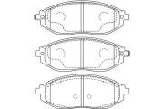 BP-1016 Sada brzdových destiček, kotoučová brzda KAVO PARTS