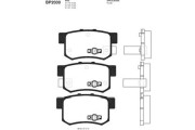 BP-2030 Sada brzdových destiček, kotoučová brzda KAVO PARTS