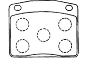 BP-2048 Sada brzdových destiček, kotoučová brzda KAVO PARTS