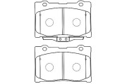 BP-2052 Sada brzdových destiček, kotoučová brzda KAVO PARTS