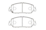 BP-2067 Sada brzdových destiček, kotoučová brzda KAVO PARTS