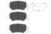 BP-4029 Sada brzdových destiček, kotoučová brzda KAVO PARTS