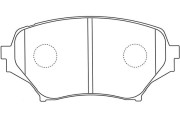 BP-4563 Sada brzdových destiček, kotoučová brzda KAVO PARTS