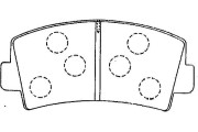 BP-4565 Sada brzdových destiček, kotoučová brzda KAVO PARTS