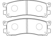 BP-4571 Sada brzdových destiček, kotoučová brzda KAVO PARTS