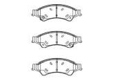 BP-4583 Sada brzdových destiček, kotoučová brzda KAVO PARTS