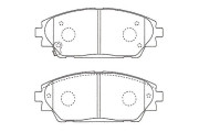 BP-4584 Sada brzdových destiček, kotoučová brzda KAVO PARTS