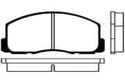 BP-5504 Sada brzdových destiček, kotoučová brzda KAVO PARTS