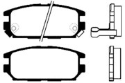 BP-5524 Sada brzdových destiček, kotoučová brzda KAVO PARTS