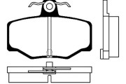 BP-6547 Sada brzdových destiček, kotoučová brzda KAVO PARTS