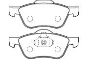 BP-6572 Sada brzdových destiček, kotoučová brzda KAVO PARTS