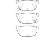 BP-6609 Sada brzdových destiček, kotoučová brzda KAVO PARTS