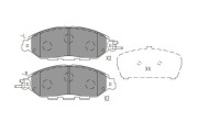 BP-6641 Sada brzdových destiček, kotoučová brzda KAVO PARTS