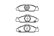 BP-7505 Sada brzdových destiček, kotoučová brzda KAVO PARTS