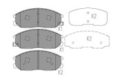 BP-7510 Sada brzdových destiček, kotoučová brzda KAVO PARTS