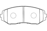 BP-8528 Sada brzdových destiček, kotoučová brzda KAVO PARTS