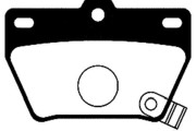 BP-9066 Sada brzdových destiček, kotoučová brzda KAVO PARTS